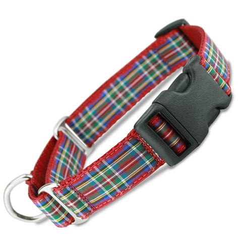 Buckle Martingale Collar, Blackwatch Plaid, Green Limited Slip Safety ...