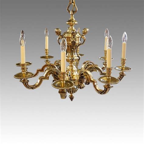 Pair of Antique Bronze Chandeliers For Sale at 1stdibs