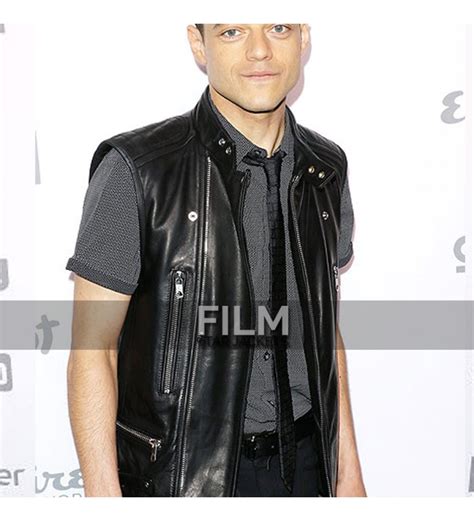 Mr Robot Actor Rami Malek Leather Vest