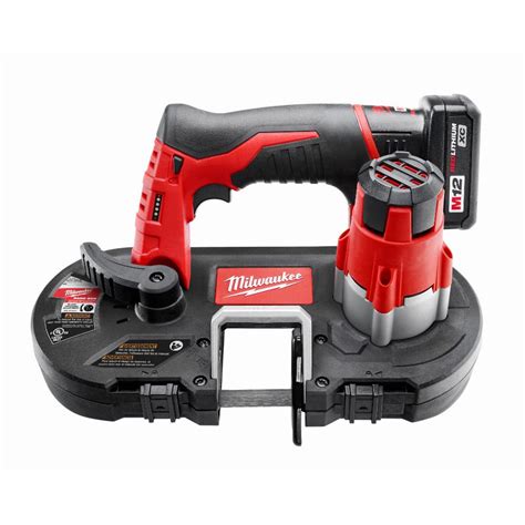 Milwaukee M12 12-Volt Lithium-Ion Cordless Sub-Compact Band Saw XC Kit ...