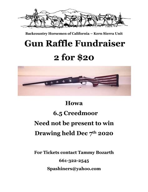 Gun Raffle – Kern Sierra Unit