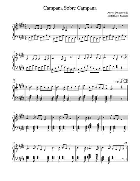 Campana Sobre Campana Sheet music for Piano (Solo) | Musescore.com