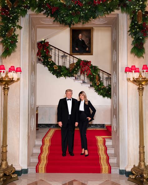 Melania Trump Poses in Luxe Dior Tuxedo for Christmas Photo With ...