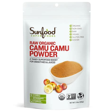 Sunfood, Raw Organic Camu Camu Powder, 3.5 oz (100 g) - iHerb