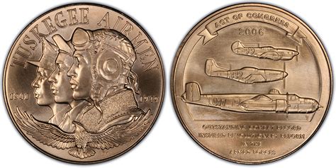 2006 AE Medal Tuskegee Airmen 38mm, RD (Regular Strike) U.S. Mint Medals - PCGS CoinFacts