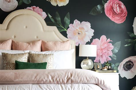 restlessrisa: Floral Wall Decals, and Master Bedroom Facelift