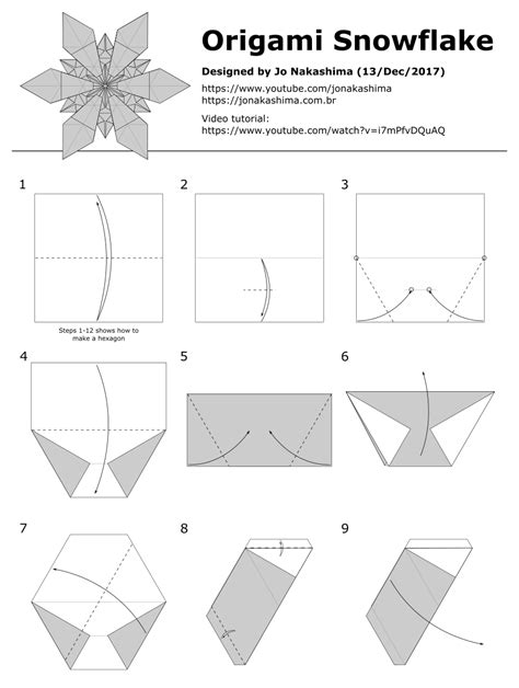 Origami Snowflake Pattern