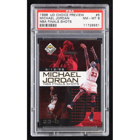 Michael Jordan 1998-99 UD Choice Preview Michael Jordan NBA Finals ...