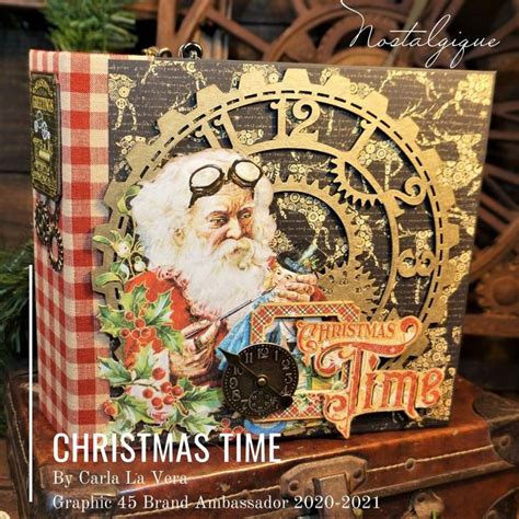 Christmas Time Album Tutorial Graphic 45 PDF Tutorial by Nostalgique - Etsy