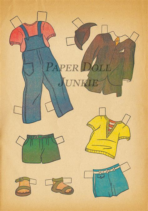 Vintage Paper Dolls Printable Instant Download PDF Printable - Etsy