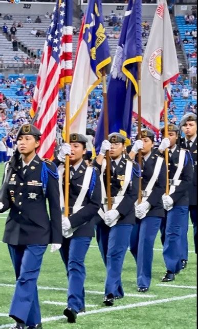 The Lexington Senior High School Jacket Battalion Post Colors for the Carolina Panthers – U.S ...