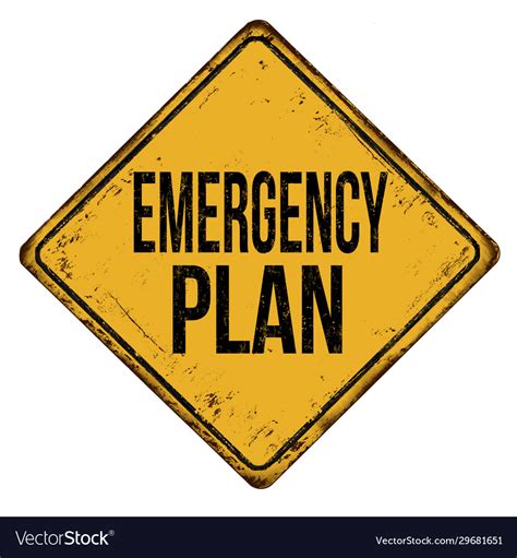 Emergency Plan Sign