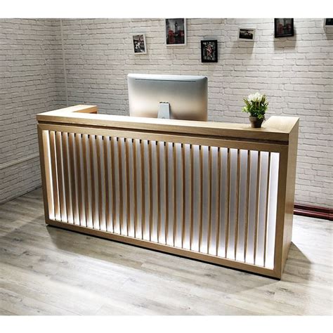 Retro cash counter simple and modern reception desk. M2 Retail focuses on the customization ...