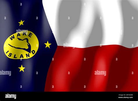 Wake Island - flag Stock Photo - Alamy