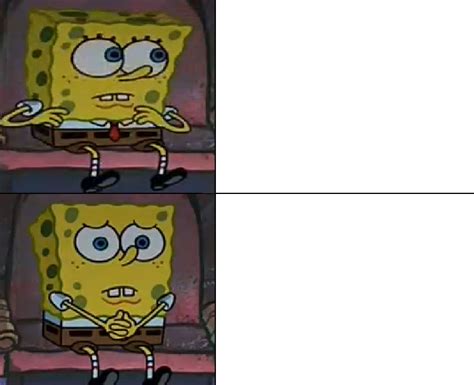 Spongebob worried Blank Template - Imgflip