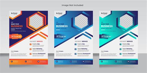 Flyer Template Layout Design 1340446 Vector Art at Vecteezy