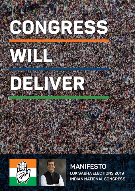 Download PDF - Congress Manifesto 2019 | Congress Will Deliver ...