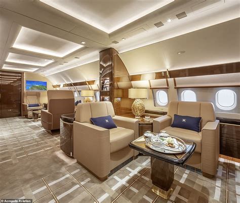 See inside the world's newest private jet: a $110 million converted Airbus airliner | Daily Mail ...