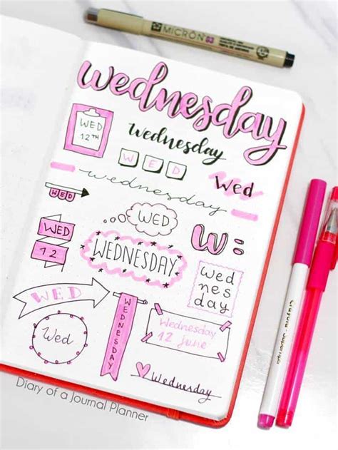 Easy Bullet Journal Headers & Banners (15 Tutorials Anyone Can Follow)