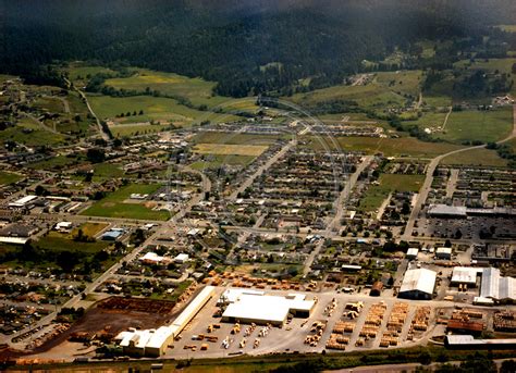 The Old Photo Guy | Fortuna California | Fortuna Aerial looking East over Hwy 101