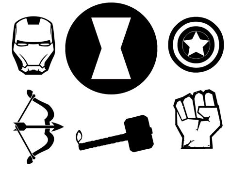 Superhero Logos Black And White - ClipArt Best