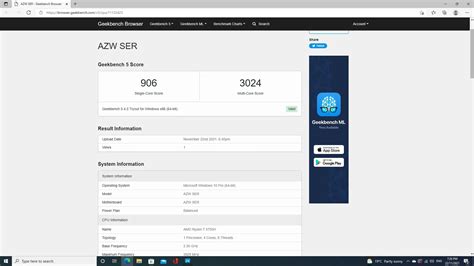 Geekbench CPU Benchmark Results - The DIY Life