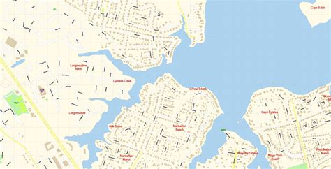 Severna Park + Annapolis Maryland Map Vector Exact City Plan detailed Street Map Adobe ...