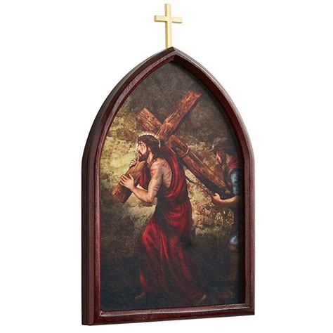 14-Piece Stations of The Cross Wood Plaque Set - [Consumer]Autom