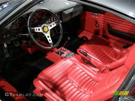 Red Interior 1972 Ferrari Dino 246 GT Photo #82848 | GTCarLot.com