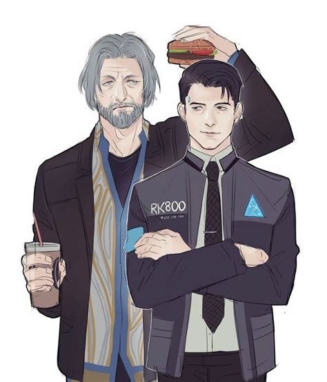 Detroit Become Human Fan Art - Hank & Connor in 2020 | Detroit become human connor, Detroit ...