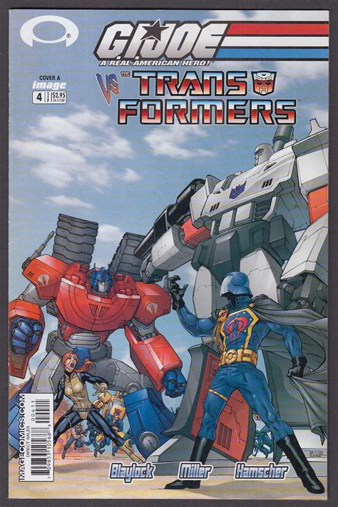 GI JOE vs TRANSFORMERS #4 Image comic book 9 2003 Cover A