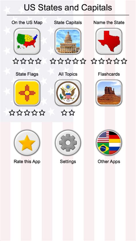 50 US States Map, Capitals & Flags - American Quiz - Android Apps on Google Play