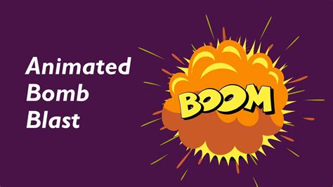 Animated Bomb Blast PowerPoint Template - SlideBazaar