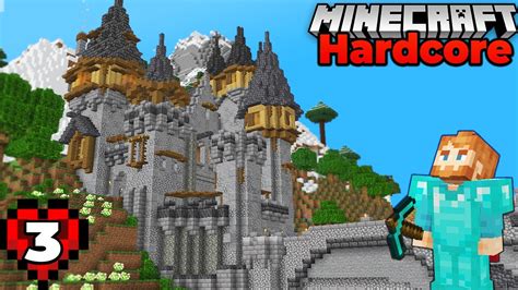 I Built a MOUNTAIN CASTLE! Ep 3 : Minecraft 1.18 Hardcore Survival Lets Play - Minecraft videos