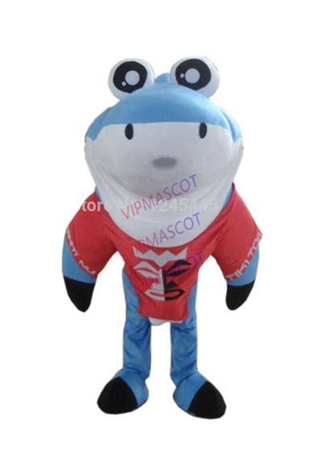 Cute Shark Mascot Costume With Funny Eyes For Adult Free Shipping