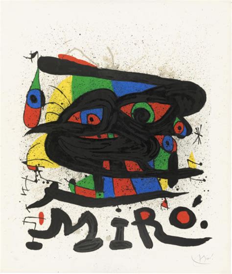 Poster For The Exhibition Miro Sculptures | Grove Gallery