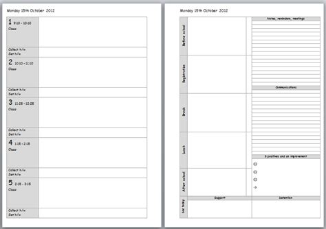 Printable Teacher Planner Pages | Teacher planner templates, Teacher ...