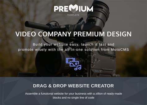 Video Production Company Website Template for Studio - MotoCMS