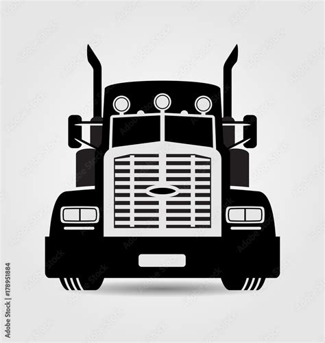 Generic semi-trailer truck Векторне зображення Stock | Adobe Stock