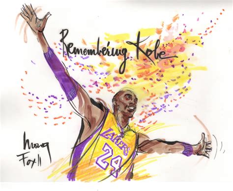 Drawing Kobe Bryant Lakers Logo | Mistakeslaine