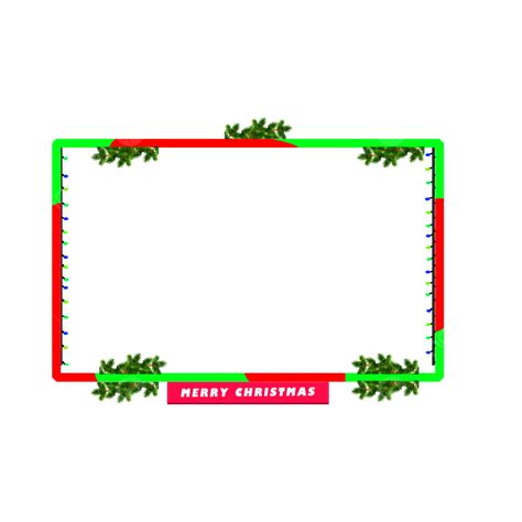 Merry Christmas Banner Clipart PNG Images, Merry Christmas Facecam ...