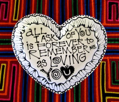 All I Ask of You Heart Plate Keepsake Gift of Love - Etsy