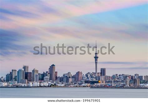 Auckland City Sunset Stock Photo (Edit Now) 199675901