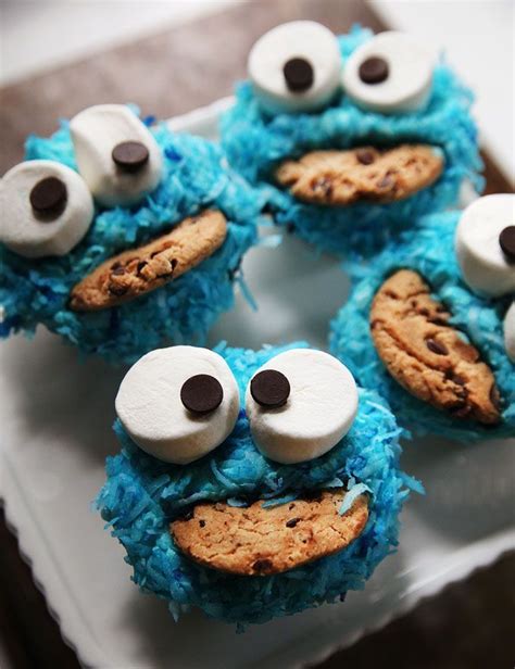 How to Make Cookie Monster Cupcakes: Video | Kitchen Explorers | PBS Food in 2020 | Cookie ...