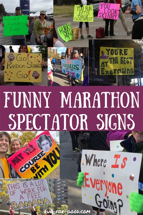 Funny Marathon Signs for Spectators - Run For Good | Marathon signs funny, Funny marathon ...