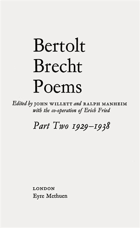 garadinervi : repertori — Bertolt Brecht, Poems. Part Two 1929-1938, Edited...