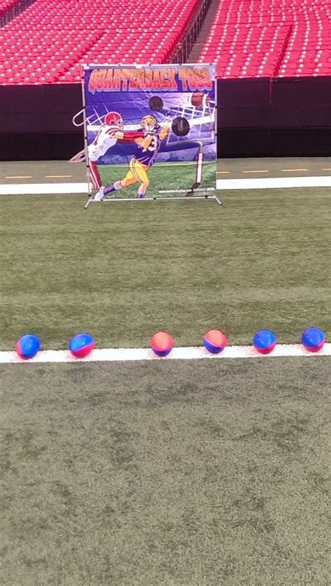 Our quarterback toss game was used on the field at the Georgia Dome and adds fun to any event. # ...