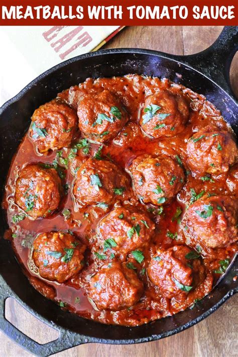 Tender and Fluffy Meatballs with Tomato Sauce - Healthy Recipes Blog