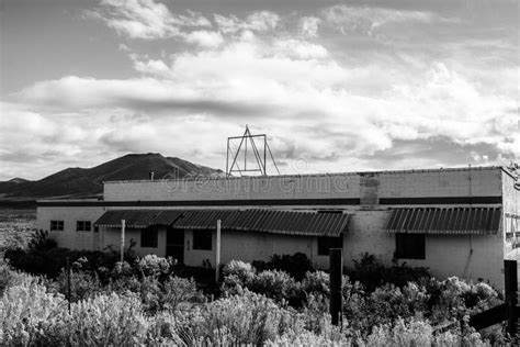 Abandoned Motel in Central Nevada Stock Photo - Image of clouds, black ...