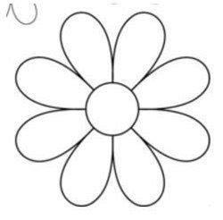 8 Petal Flower ~ easy drawing cool